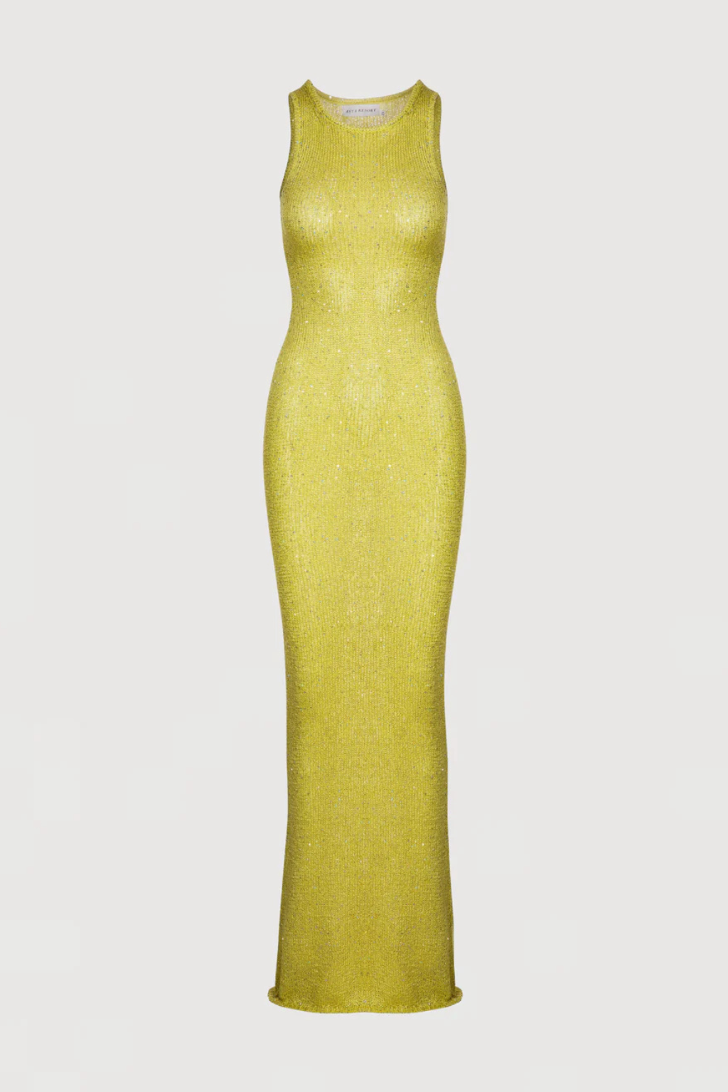 Zoey - Chartreuse Sequin Dress