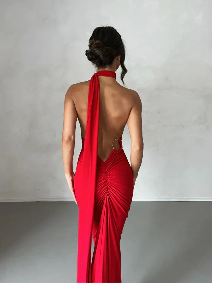 Victoria Maxi Dress - Red