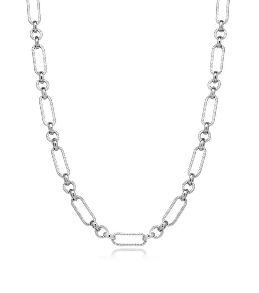 Figaro Chain Necklace (Silver)