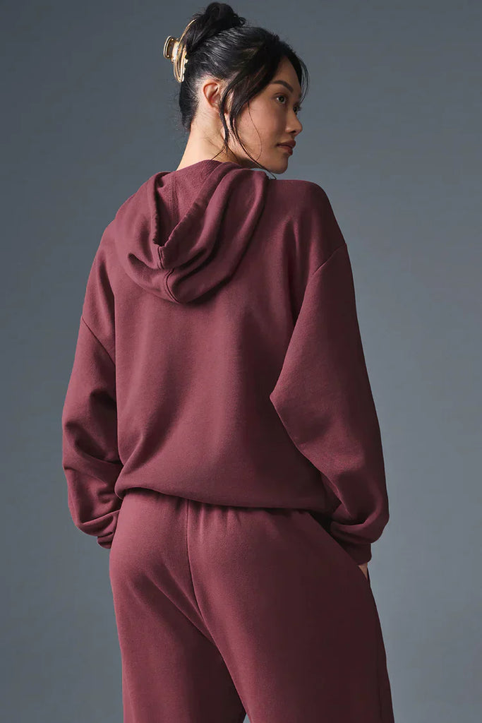 Oversized Hoodie - Burgundy