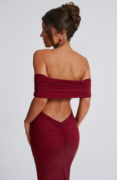 Jessie Maxi Dress - Burgundy