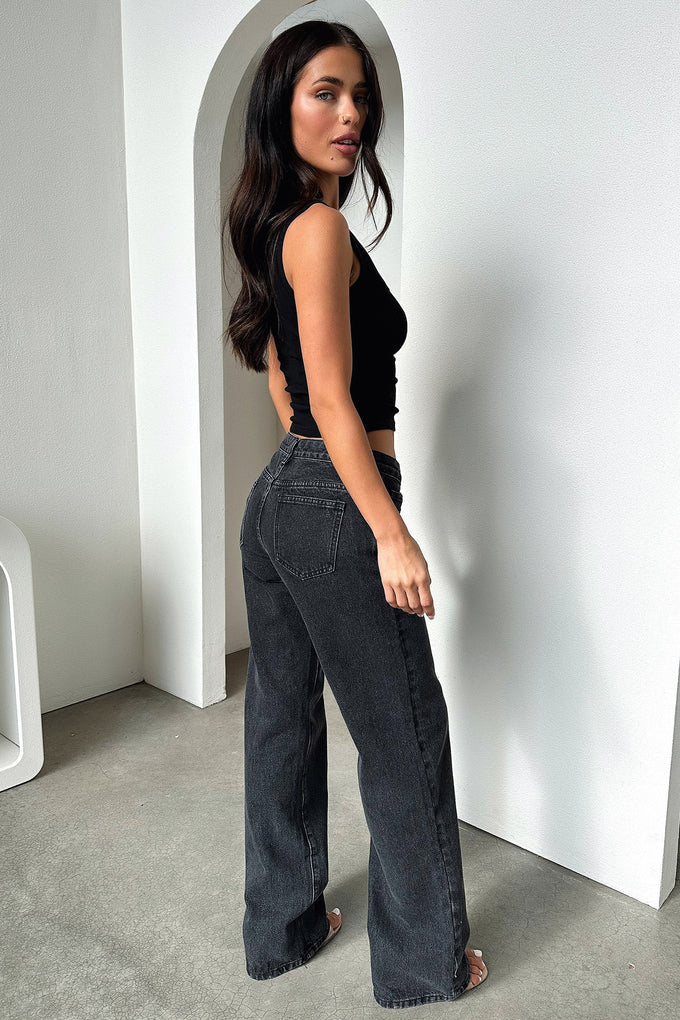 Low Rise Jeans - Black