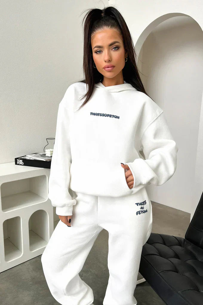 Oversize Hoodie Set - White